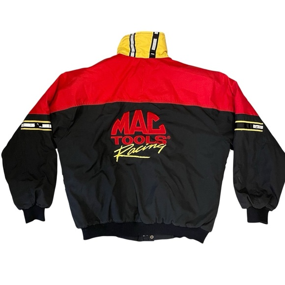 Vintage Mac Tools Racing Bomber Jacket - Checkered Flag Patterns - Men’s XXL - Picture 1 of 16